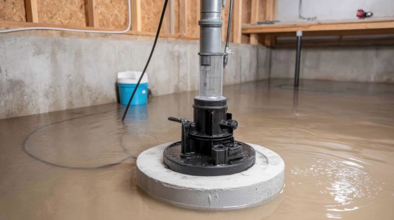 Sump Pump Installation detail